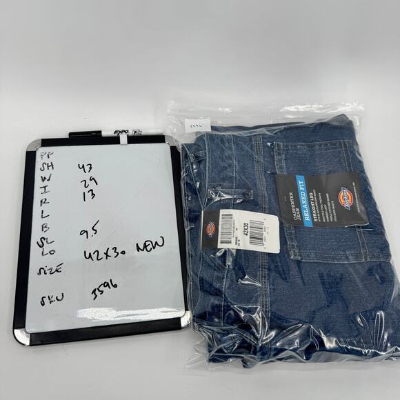 Dickies Carpenter Jeans Mens 42x30 (43x29 ACTUAL) Relaxed Fit Straight Leg NEW - Picture 7 of 7